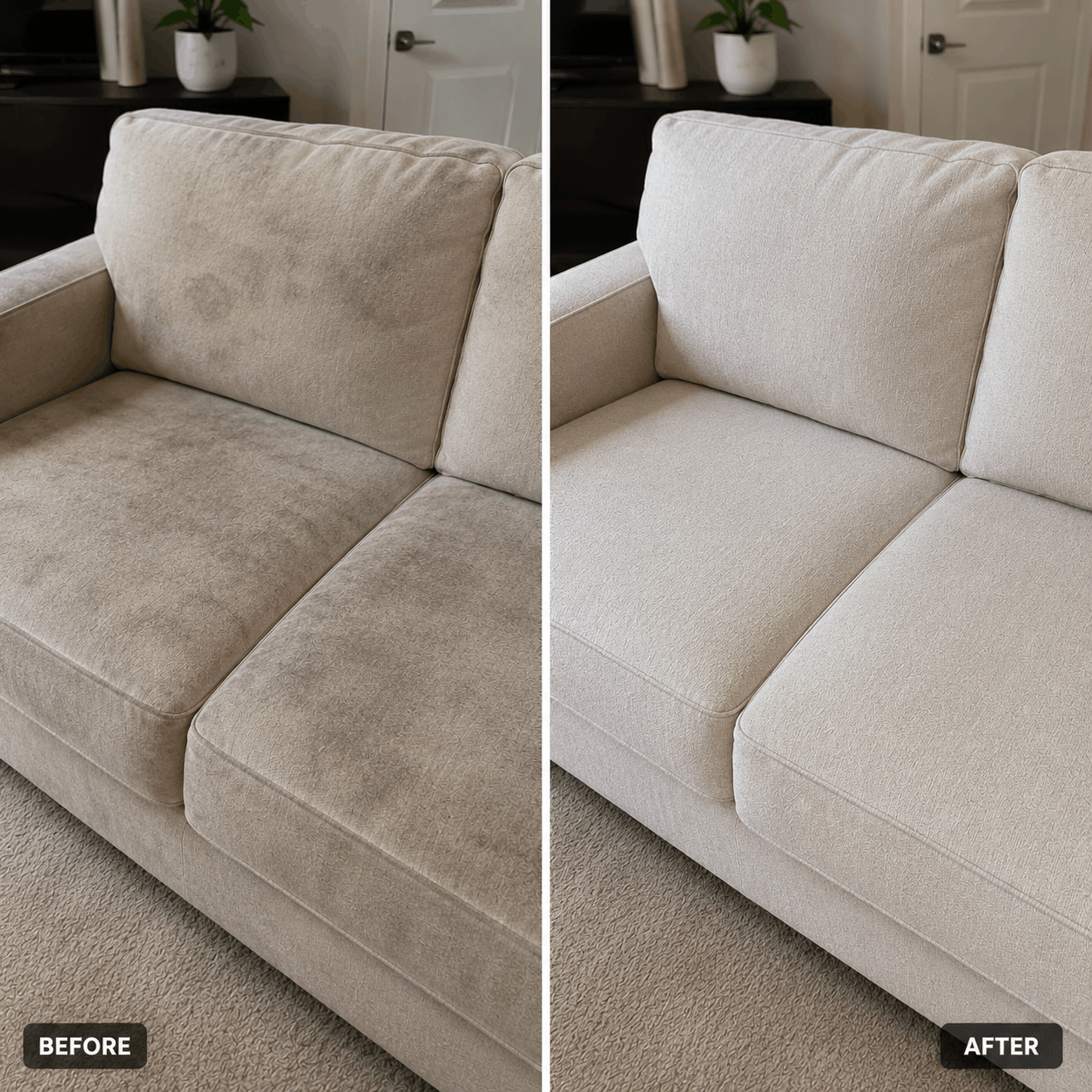 Before & After Couch Cleaning Near Me