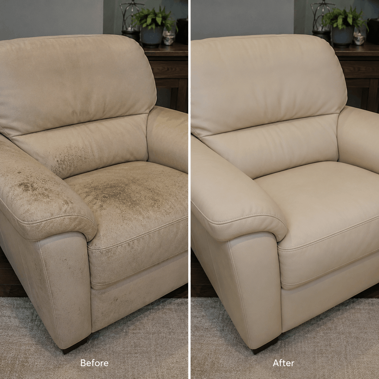 Before & After Fabric Refreshing